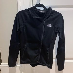 THE NORTH FACE diagonal zipped hoodie